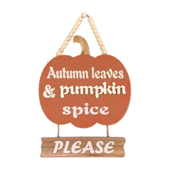 NWOT Fall Autumn Seasonal Pumpkin Wall Decor - Picture 1 of 4